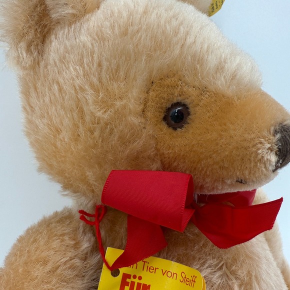 Vintage Steiff 0201/36 Mohair Teddy Bear 14" Made in Austria w/ Tags Button Ear - Picture 9 of 11